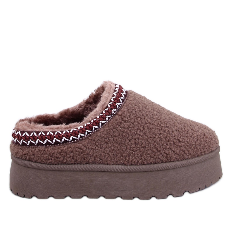 Doposci corti con Lamb Khaki marrone