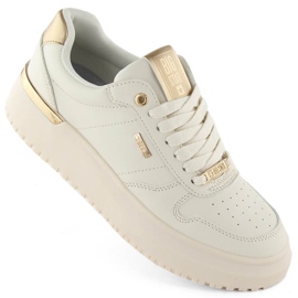 Scarpe sportive stringate da donna beige Big Star OO274757