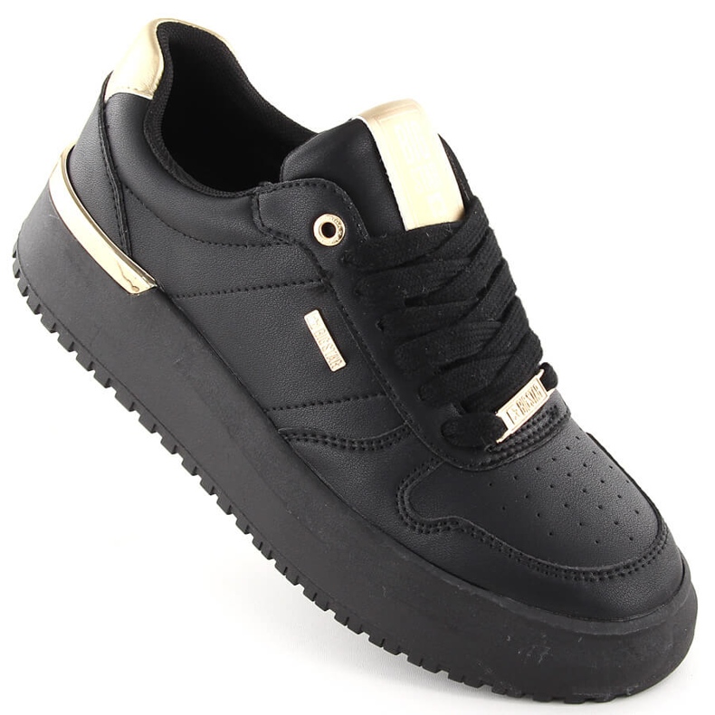 Scarpe sportive stringate nere da donna Big Star OO274758 nero