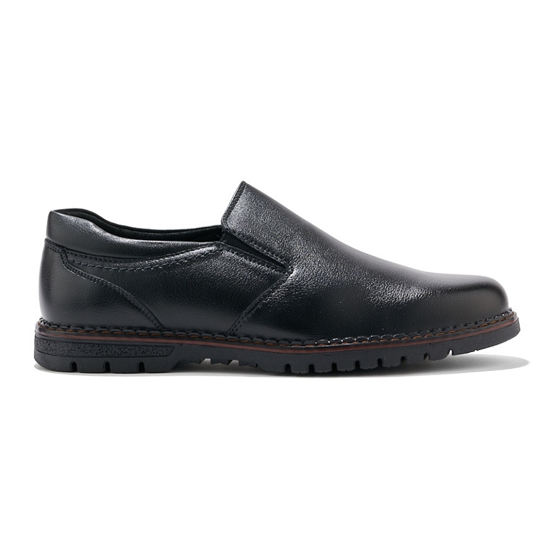 Scarpe slip-on nere da uomo nero