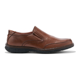 Scarpe slip-on marroni da uomo marrone