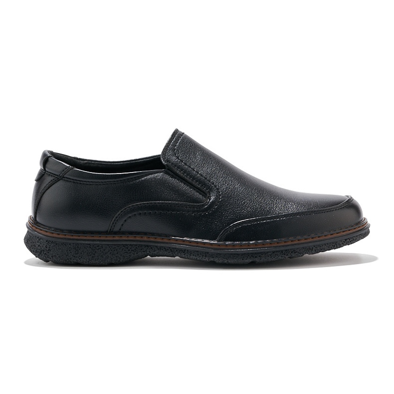 Scarpe slip-on nere da uomo nero