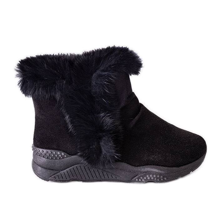 Sneakers isolanti nere con zeppe Lara nero