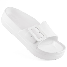Schede di schiuma da donna sulla piattaforma con fibbia bianca NN274A661 Big Star bianco