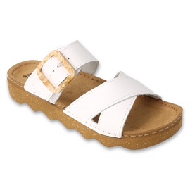 Dr.tori Befado Slifori da donna PU Insert Leather Insert179D005 White bianca