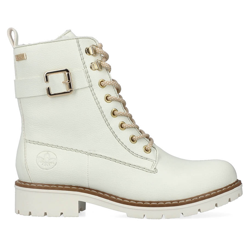 Operaio da donna impermeabile bianco Rieker Y9126-80 bianca
