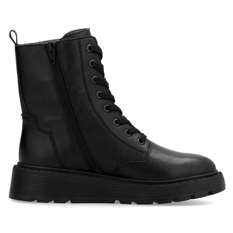 Stivali in pelle isolanti da donna Rieker neri 70401-00 nero
