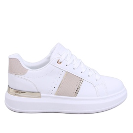 Scarpe da ginnastica con plateau Holms bianca
