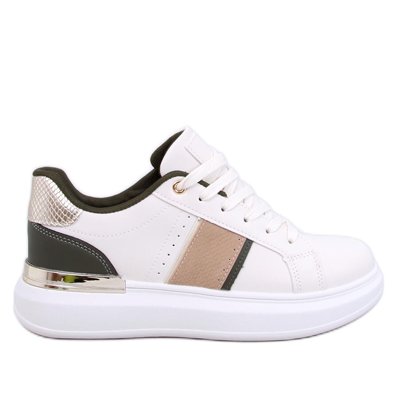 Scarpe da ginnastica con plateau Holms beige