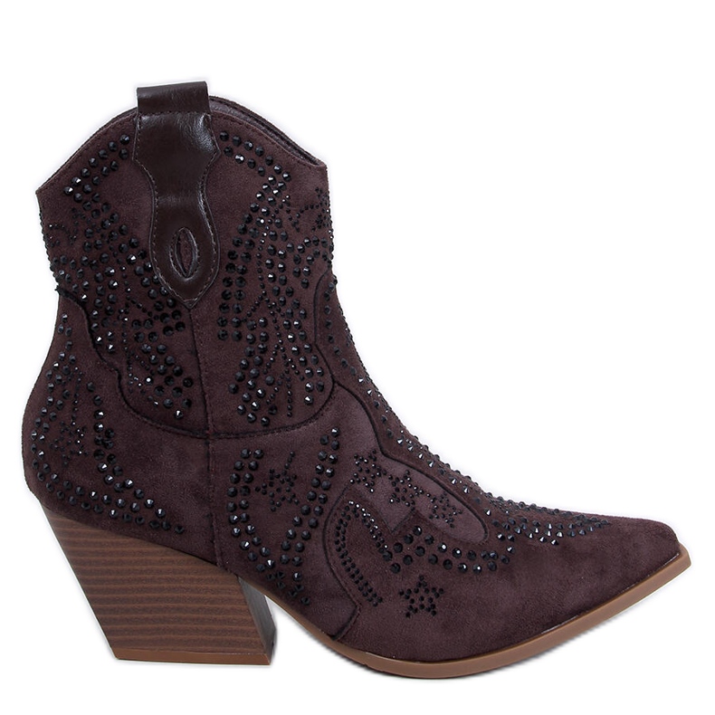 Stivali texani Lorenzo Brown con pietre marrone