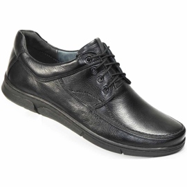 Kampol Scarpe casual in pelle da uomo 42KAM, nere nero