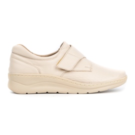 WASAK Sneakers da donna in pelle 0539W, panna beige