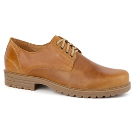 Polbut Scarpe trapper da uomo in pelle 2120 rosse arancia
