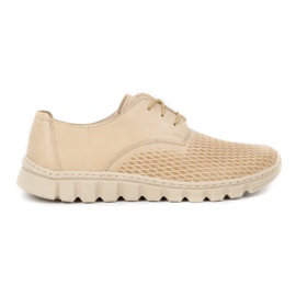 WASAK Scarpe da donna in pelle 0682W, crema beige