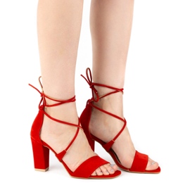 Ivbut Sandali tacco alto da donna Polish 951IV rosso