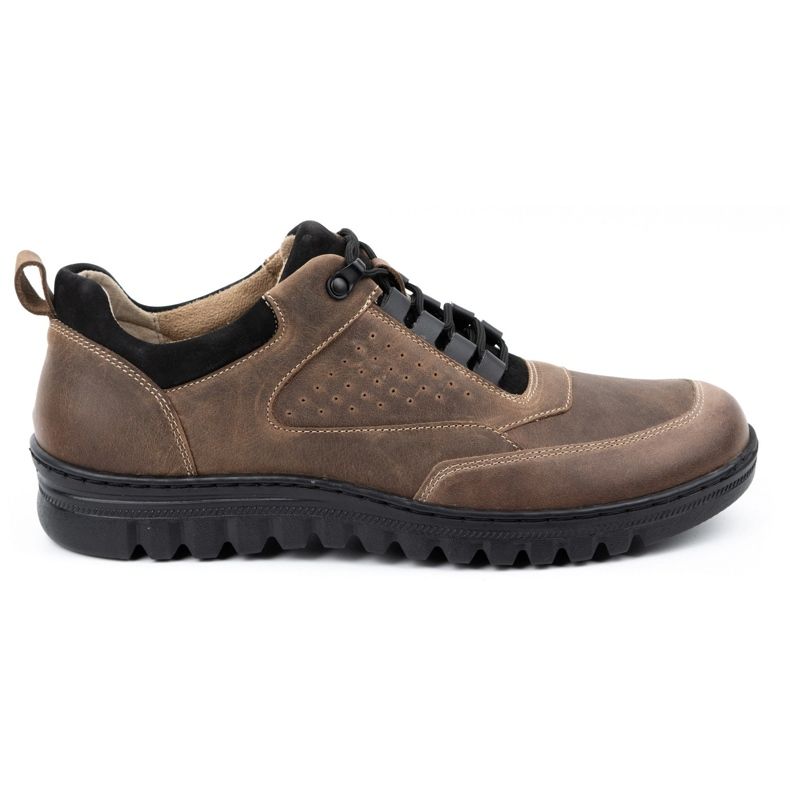 WASAK Scarpe casual in pelle da uomo 0228W marrone