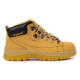 Scarpe da lavoro da uomo URGENT 114/S1 gialle con puntale giallo
