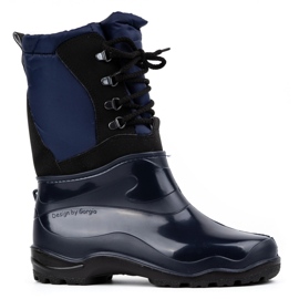 Fagum-Stomil Stivali di gomma invernali da donna 210 Snow 5, blu navy