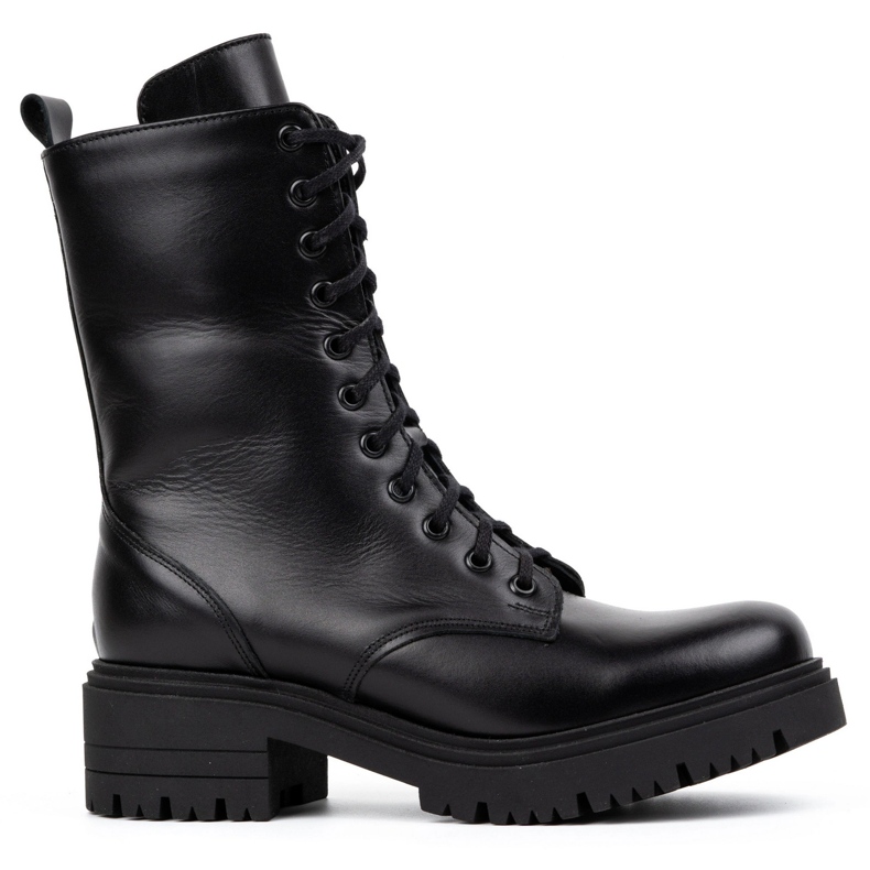 Olivier Stivali alti da donna in pelle 1064 neri nero