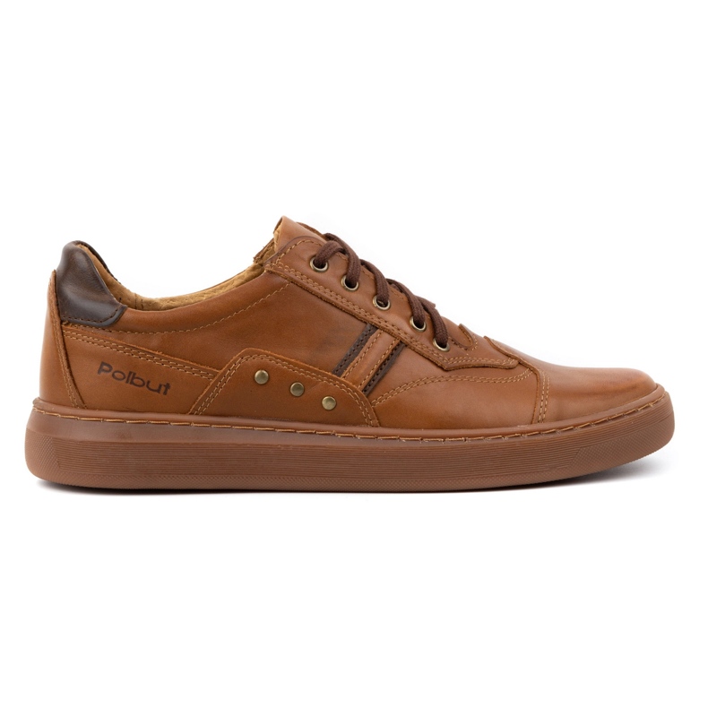 Polbut Scarpe da uomo in pelle 1801/2 Ax cammello marrone