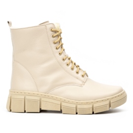 WASAK Stivali invernali da donna in pelle 0660W ecru beige