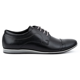 Olivier Scarpe eleganti da uomo in pelle 276LU, nere nero