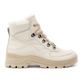 Olivier Stivali invernali da donna in pelle isolante 1050, beige