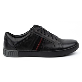 Kampol Scarpe casual in pelle da uomo 29KAM Nere nero