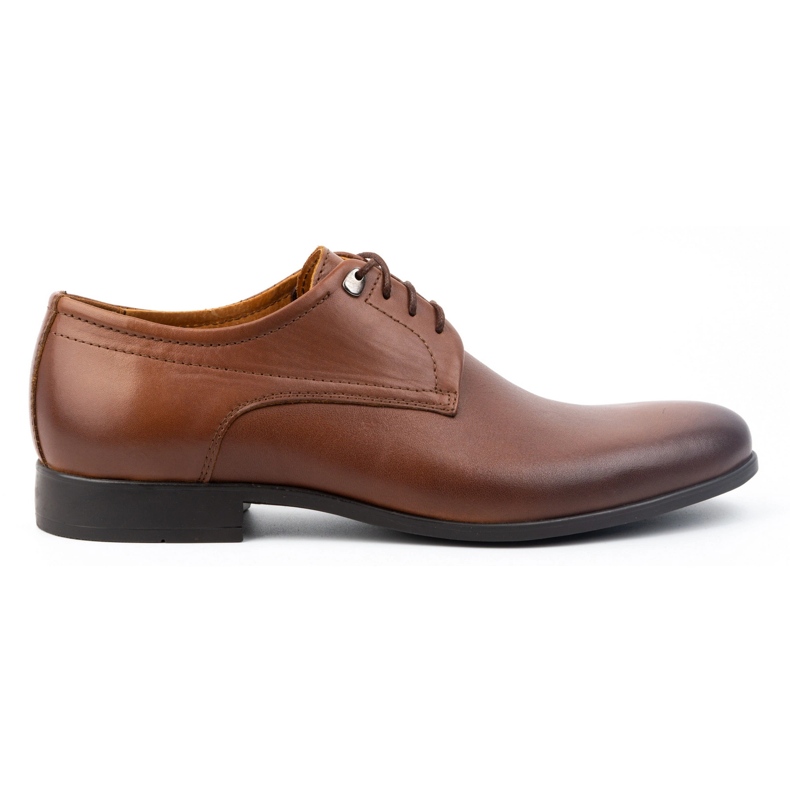 Kampol Scarpe formali da uomo, ciabatte eleganti in pelle 334KAM, colore marrone