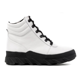 WASAK Doposci invernali da donna in pelle 0697W bianco