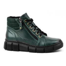 Olivier Stivali invernali da donna in pelle isolanti 1180 verde