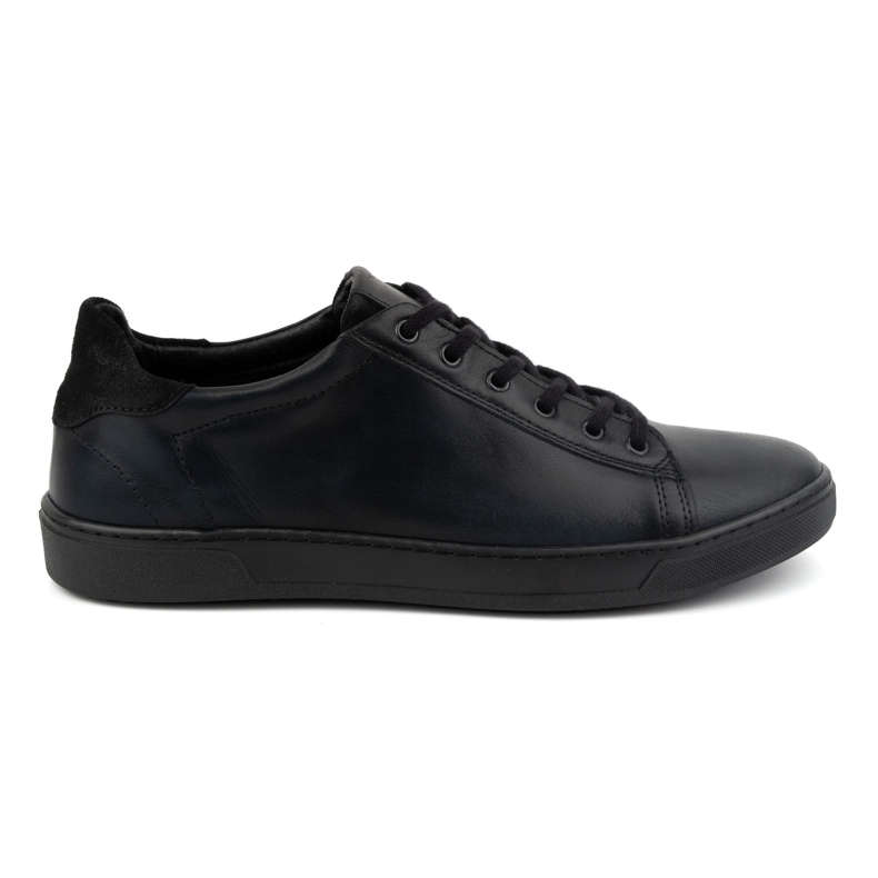 Olivier Scarpe stringate da uomo in pelle 472KNT, nere nero