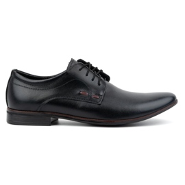 Olivier Scarpe formali da uomo in pelle 277 nere con bordeaux nero
