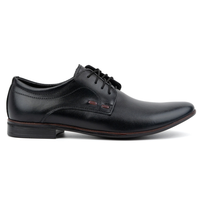 Olivier Scarpe formali da uomo in pelle 277 nere con bordeaux nero