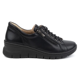Olivier Scarpe da donna in pelle con suola spessa 1236, nere nero