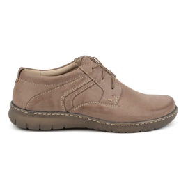 Olivier Scarpe da donna in pelle 0819, beige scuro