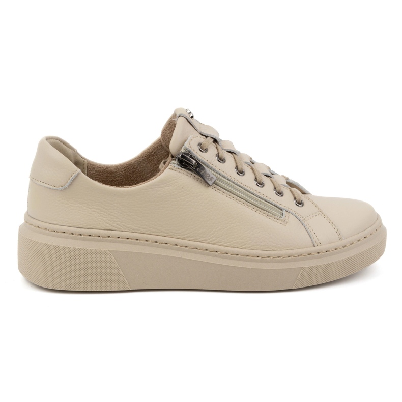 Olivier Modello 1238 sneakers da donna in pelle beige