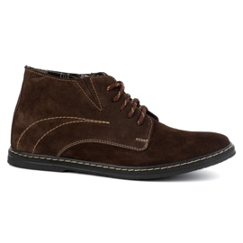 Olivier Stivaletti Chelsea stringati da uomo 307lu marrone