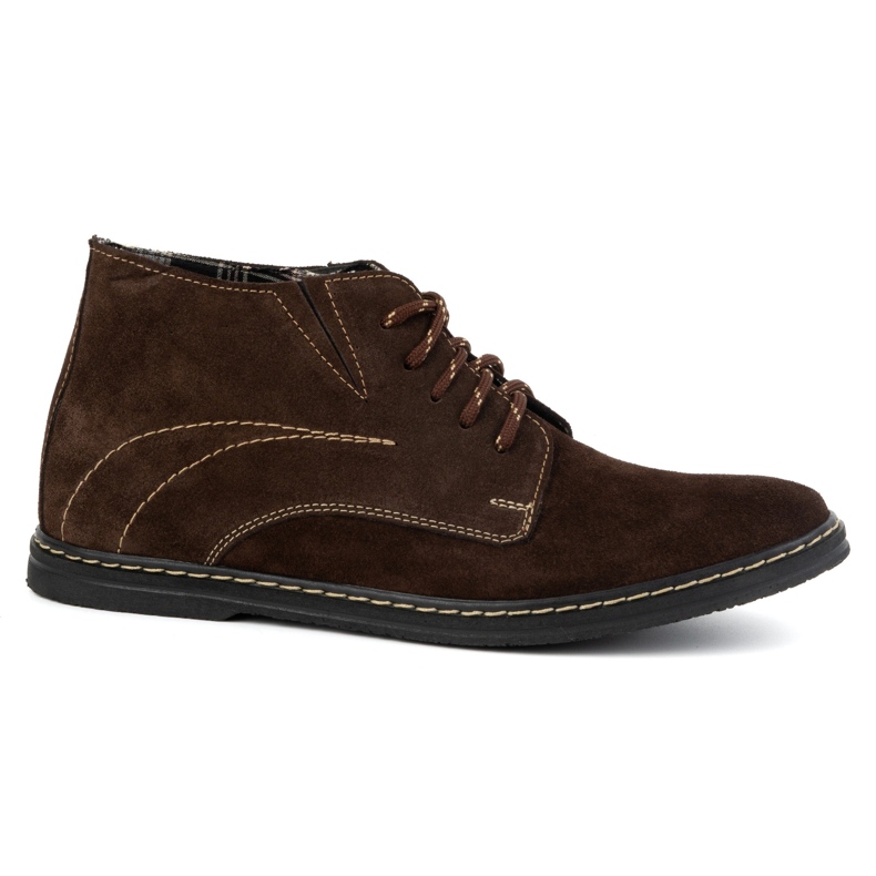 Olivier Stivaletti Chelsea stringati da uomo 307lu marrone