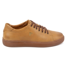 Polbut Sneakers da uomo in pelle 2127 rosse beige