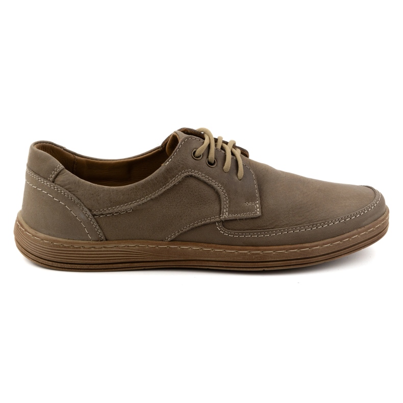 Olivier Scarpe stringate da uomo in pelle 7150DT marrone