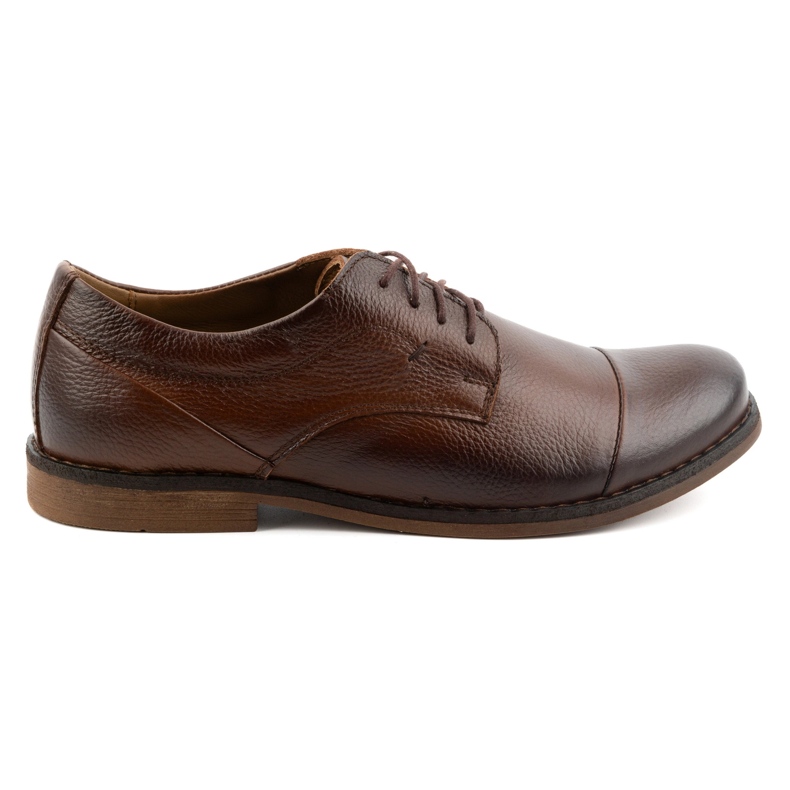 Olivier Scarpe stringate corte da uomo in pelle 7155DT marrone
