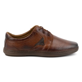 Olivier Scarpe stringate corte da uomo in pelle 7061DT marrone