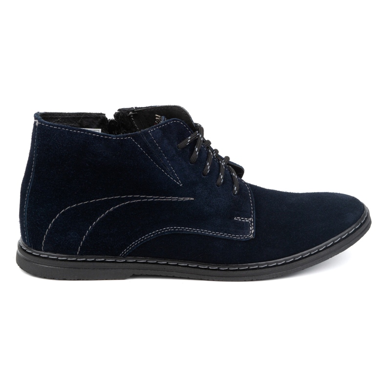 Olivier Stivaletti Chelsea stringati da uomo 307lu, blu navy