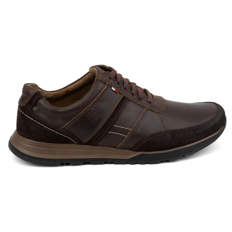 Olivier Scarpe stringate da uomo in pelle Sport Style 310GT marrone