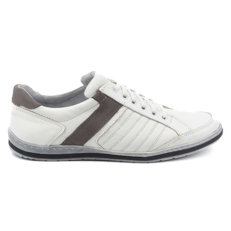 KOMODO Scarpe da uomo realizzate in pelle bianca 236K