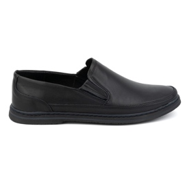 Olivier Scarpe da uomo in pelle 612 nere nero