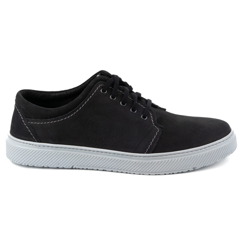Joker Scarpe casual da uomo in pelle 894J, nere e grigie nero