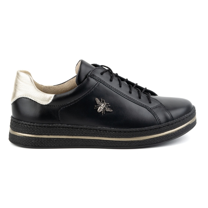 Olivier Scarpe da donna in pelle Sneakers Style 1190 nere nero