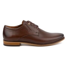Olivier Eleganti scarpe in pelle 483 in un colore marrone scuro